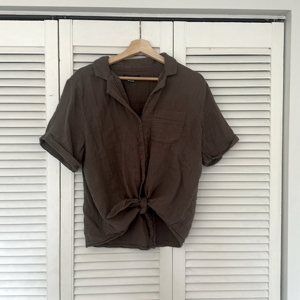 French Connection Button Down Short Sleeve